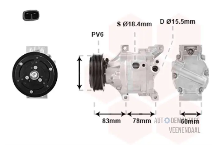 Klimapumpe Fiat 500