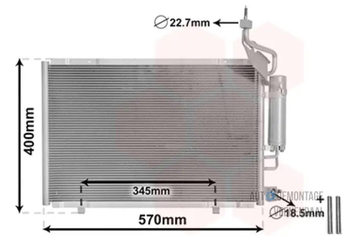 Airco Condensor Peugeot 208