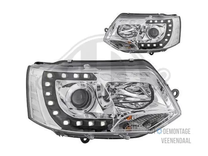 Koplampset links+rechts Volkswagen Transporter