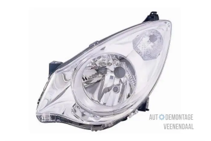 Headlight, left Opel Agila