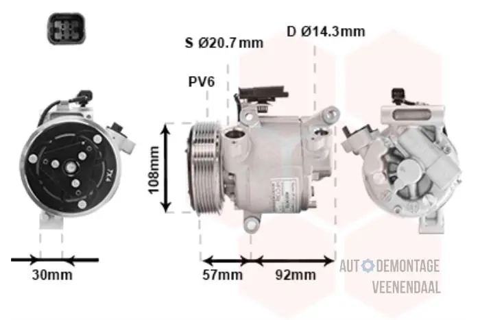 Klimapumpe Citroen C1