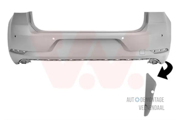 Rear bumper Volkswagen Golf