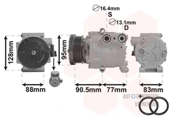 Air conditioning pump Ford Fiesta