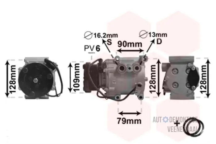 Air conditioning pump Ford Fiesta