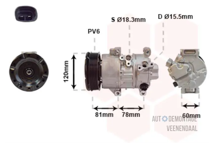 Klimapumpe Toyota Corolla Verso