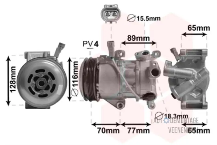 Air conditioning pump Toyota Yaris