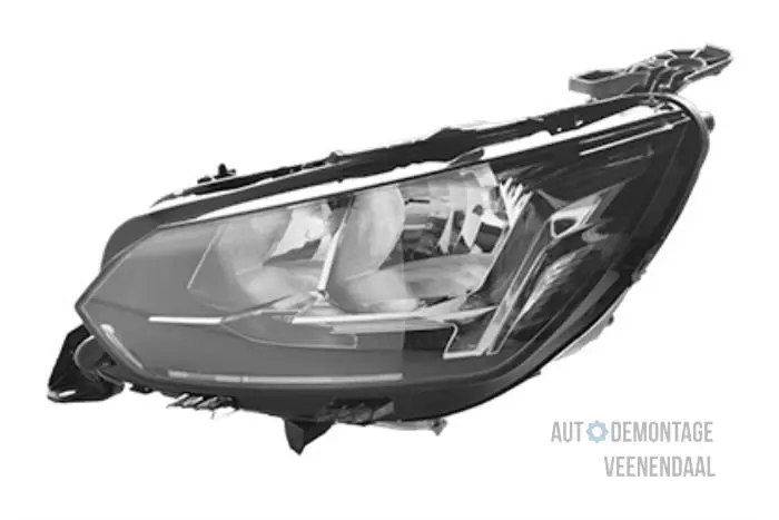 Headlight, left Peugeot 208